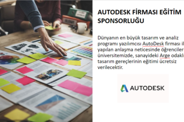 Autodesk Firması Eğitim Sponsorluğu